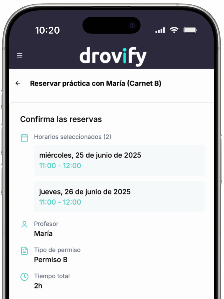 Drovify Reserva process2